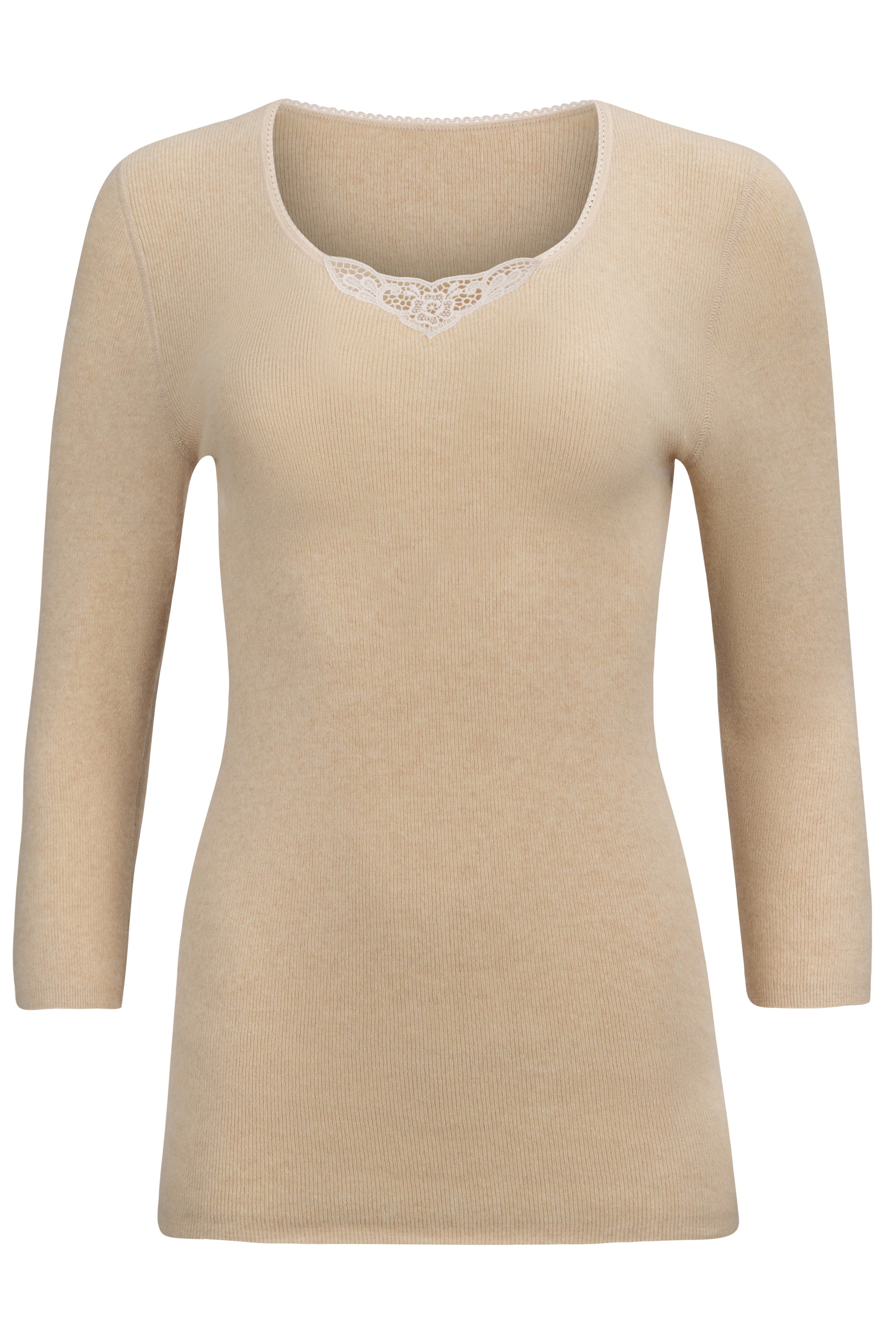 Damen Hemd langarm - Angora 50, exklusives Unterhemd.