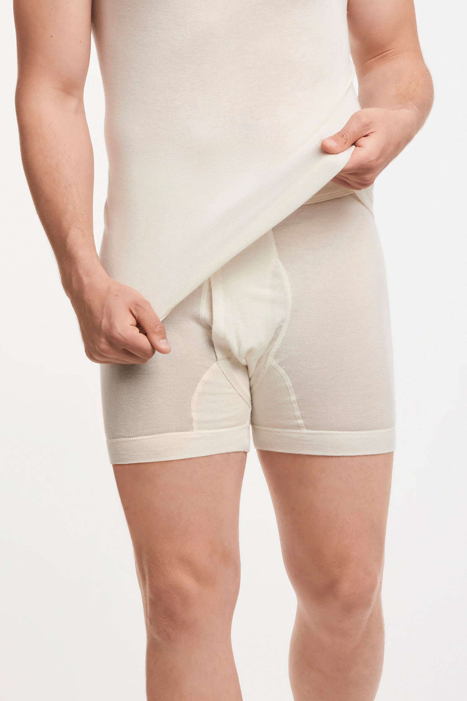 Herren Unterhose - Angora 20, wärmend und funktional mit Eingriff.