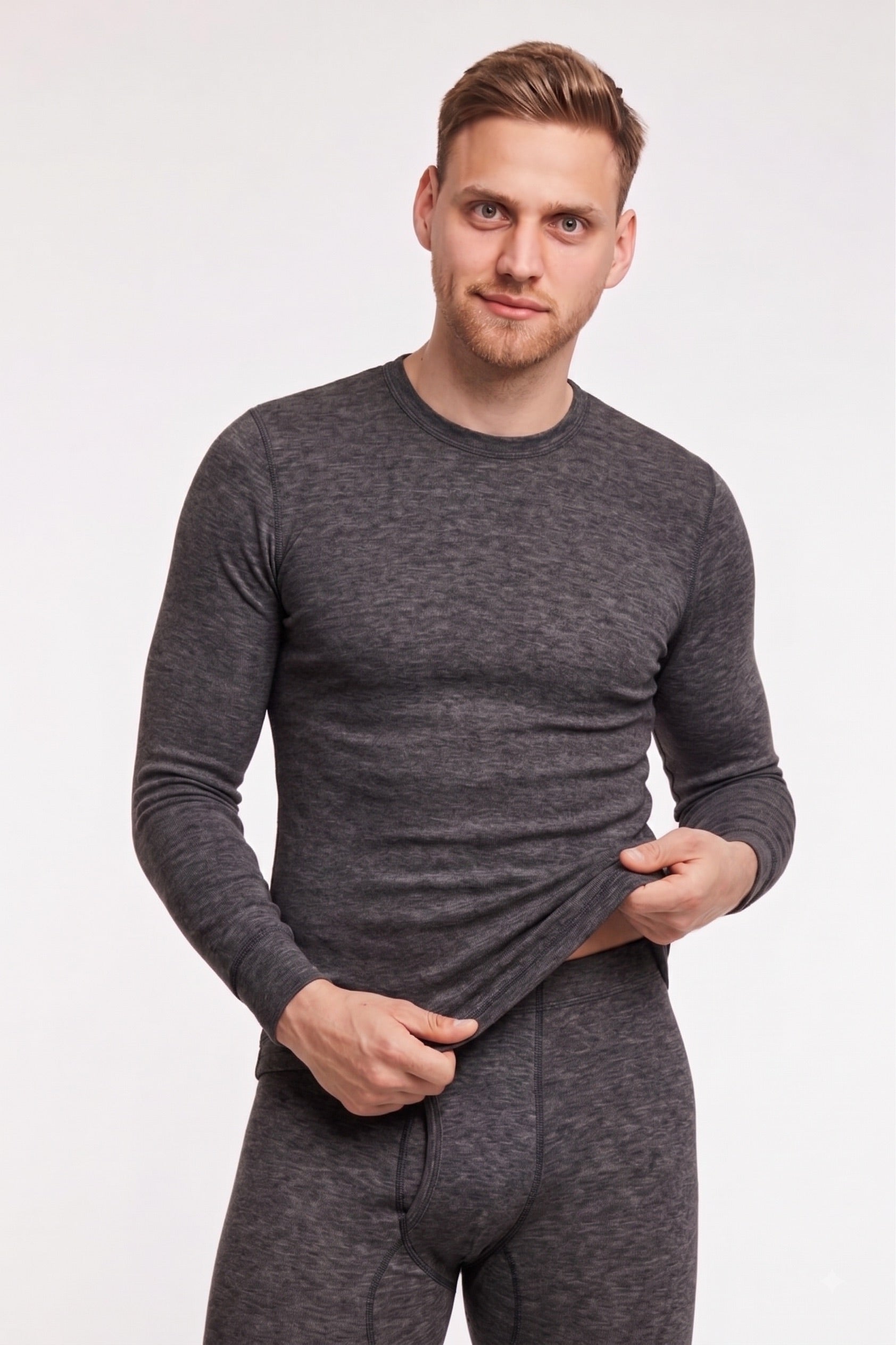 Men's long-sleeved shirt - Angora 20