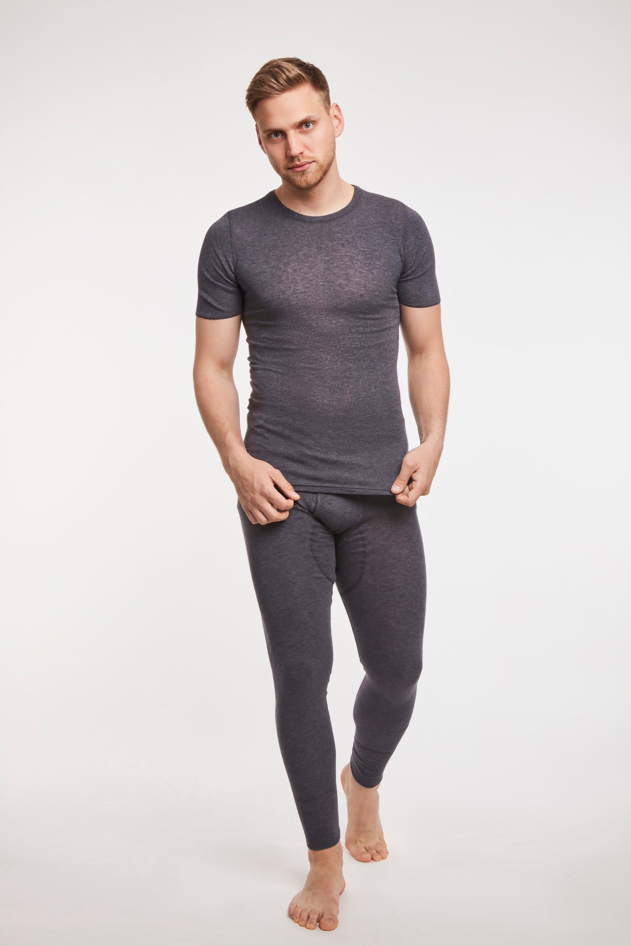 Angora 20 Herren - BUNDLE Basic halbarm asphalt