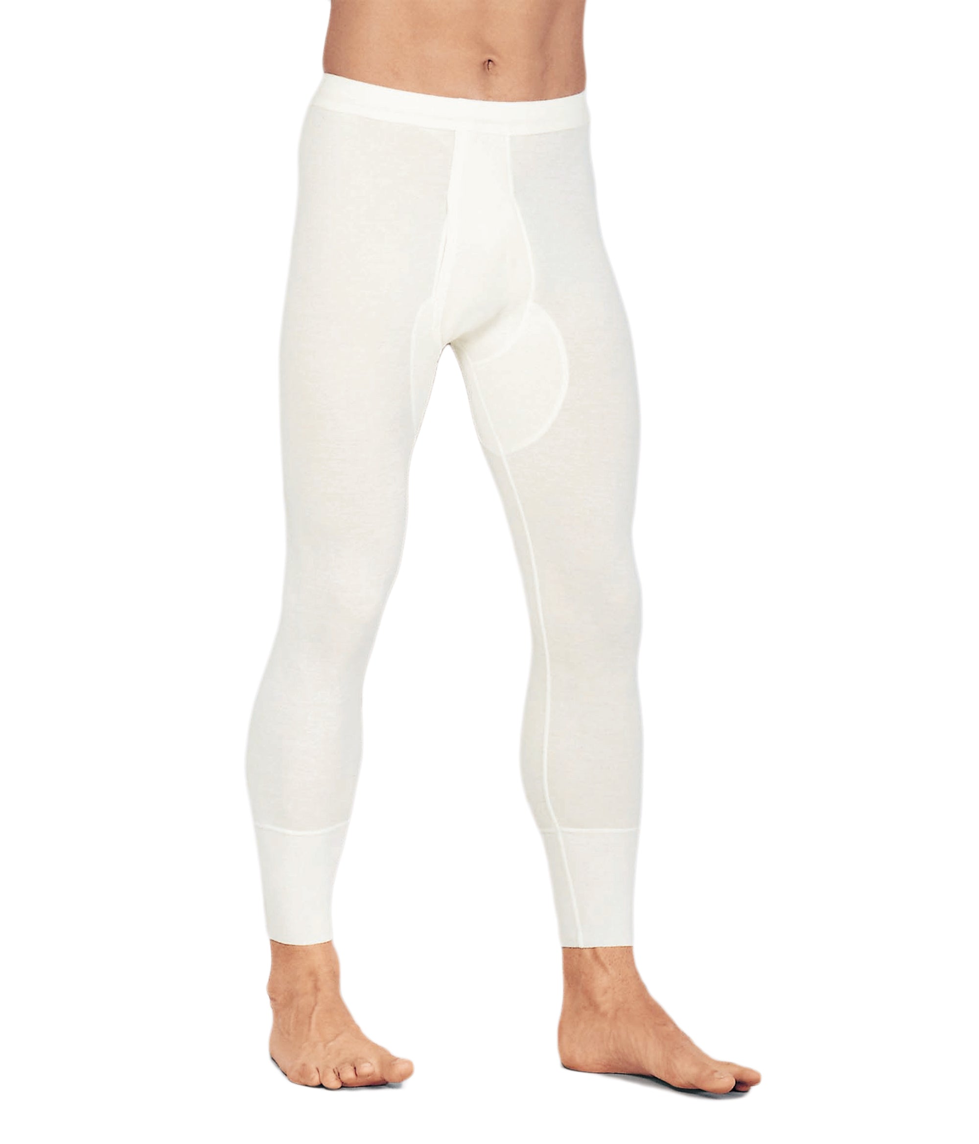 Herren Hose lang mit Eingriff - Angora 40 für kalte Tage.