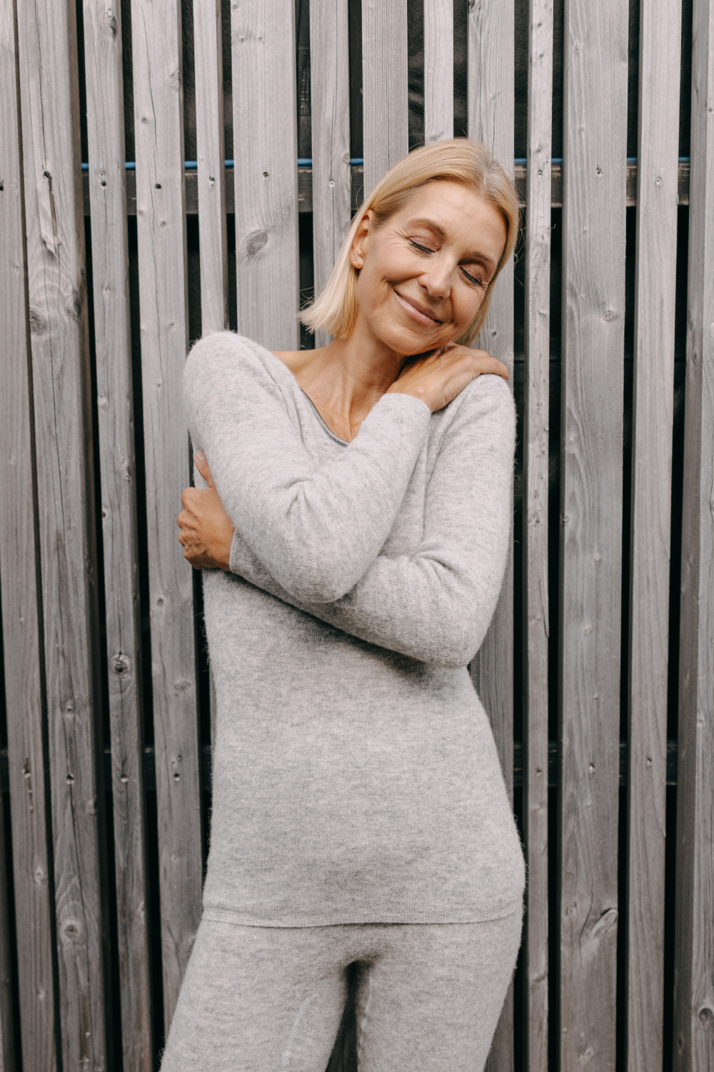 CALYMA Alpaka - BUNDLE Basic langarm grau