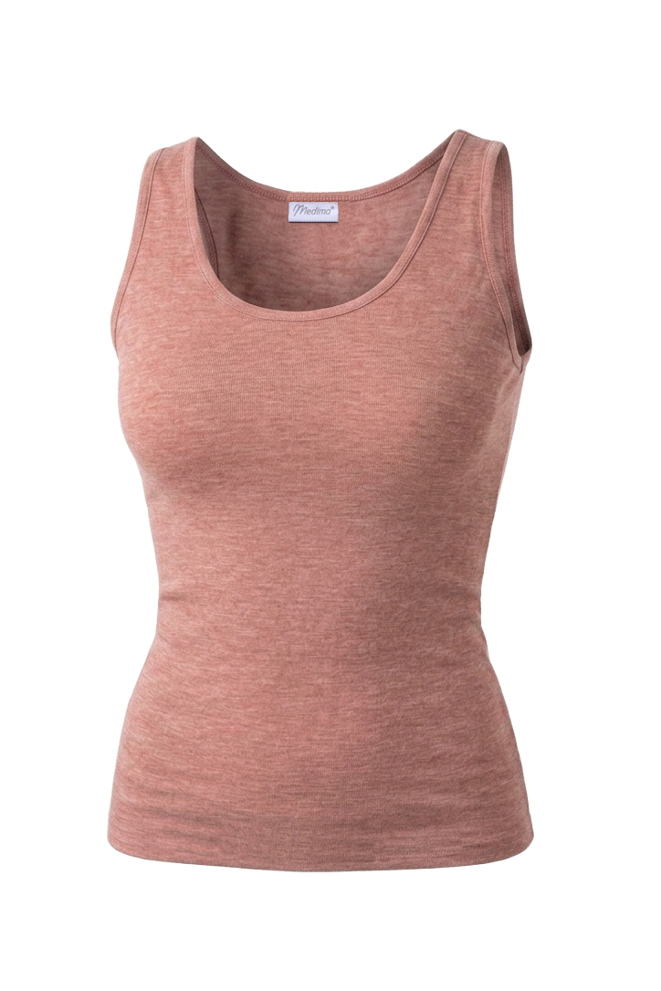 Damen Hemd ohne Arm - Merino - Tencel