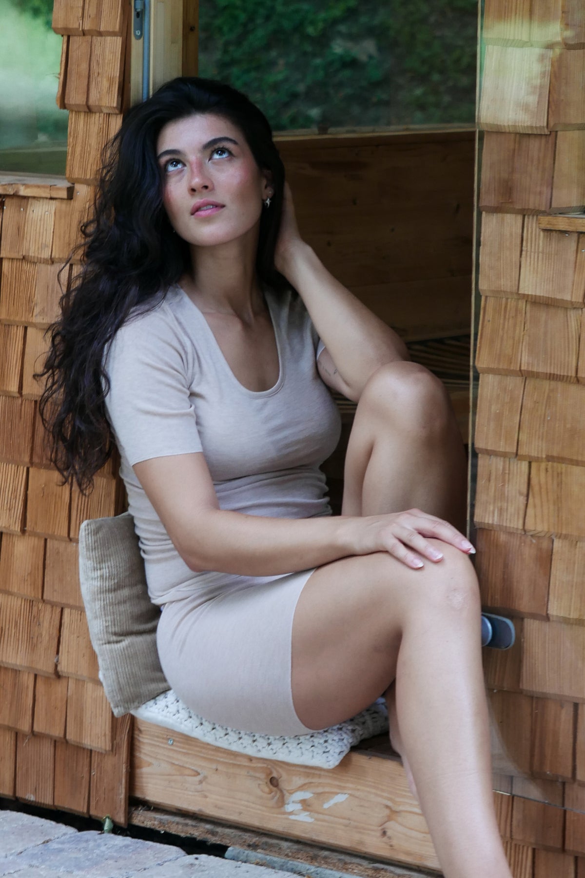 Damen kurze Hose - Merino - Tencel
