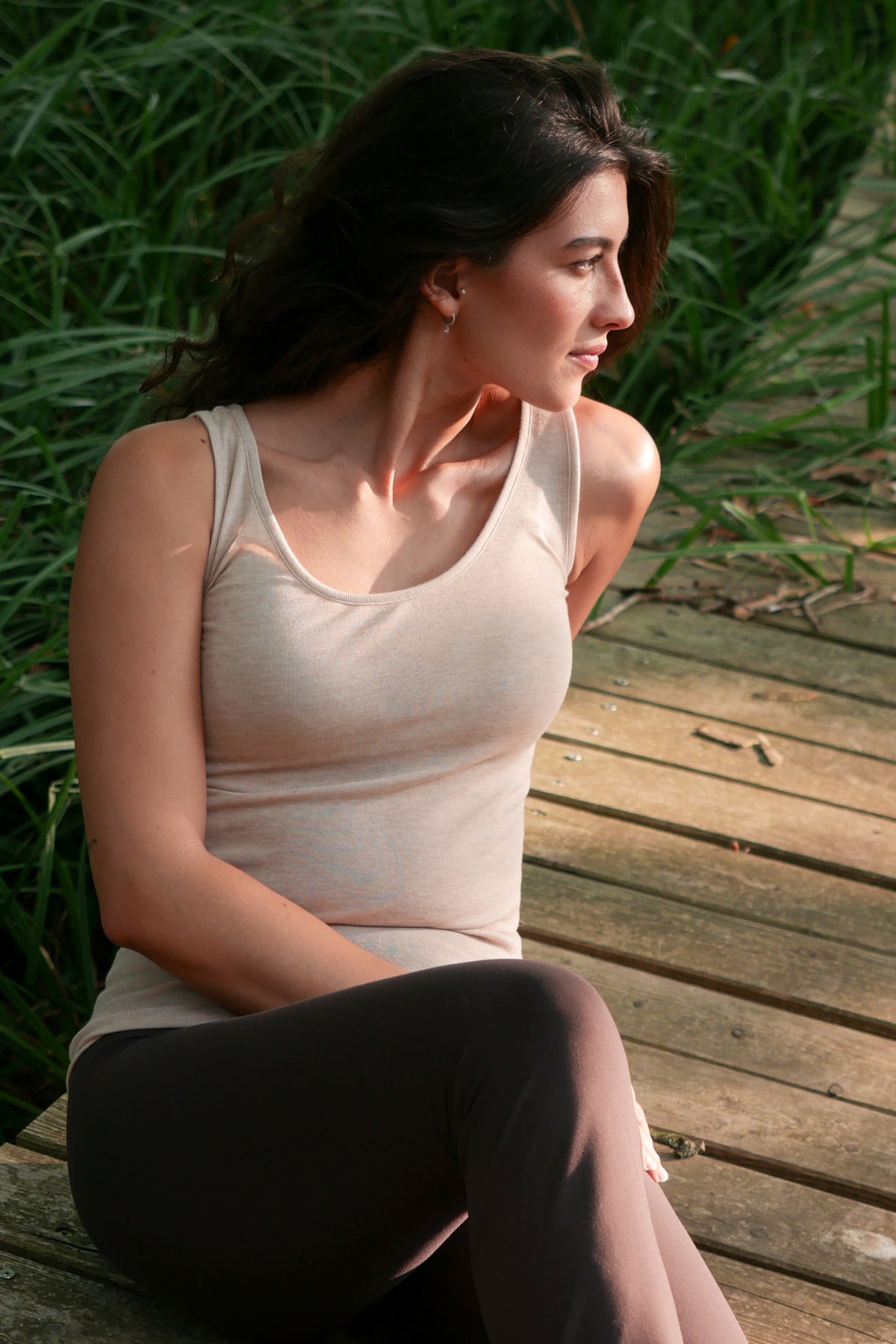 Damen Hemd ohne Arm - Merino - Tencel