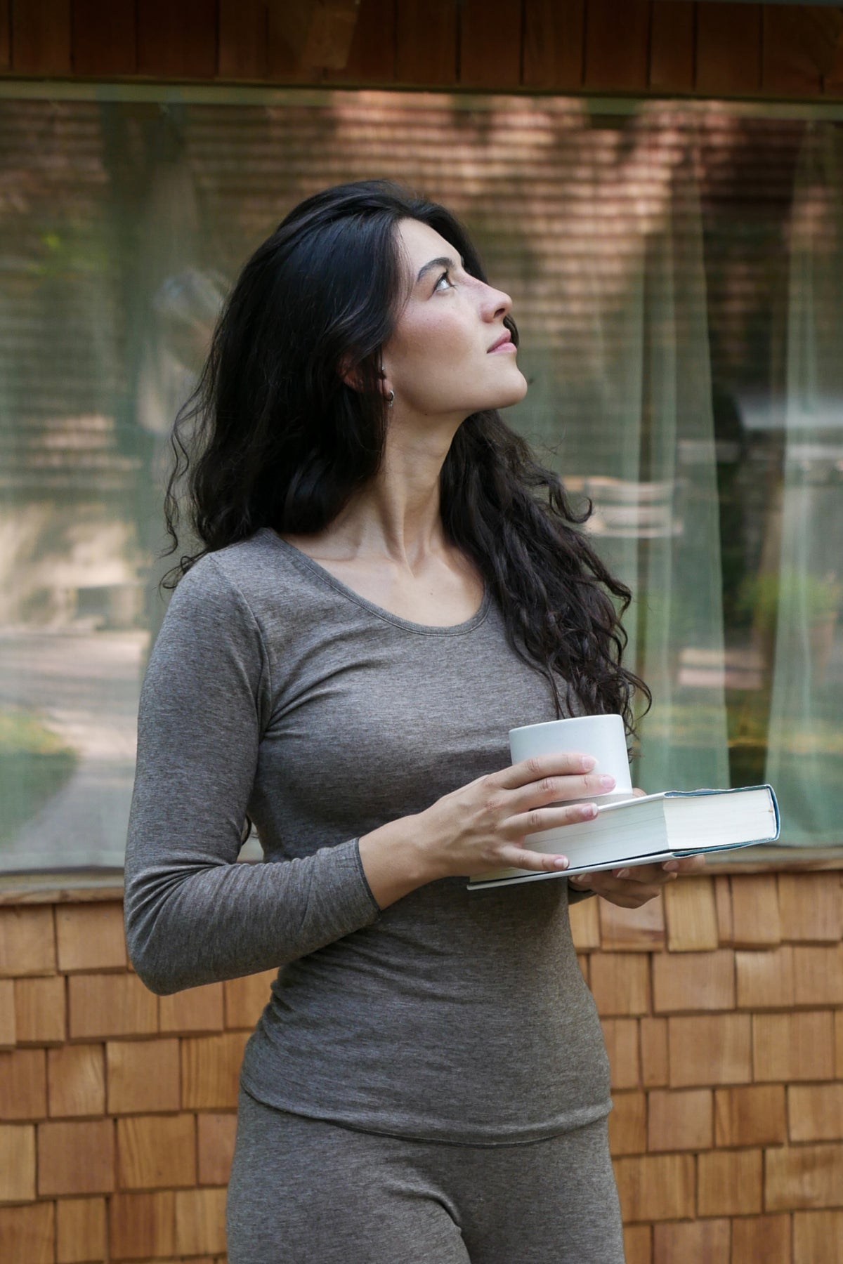 Damen Hemd langarm - Merino - Tencel