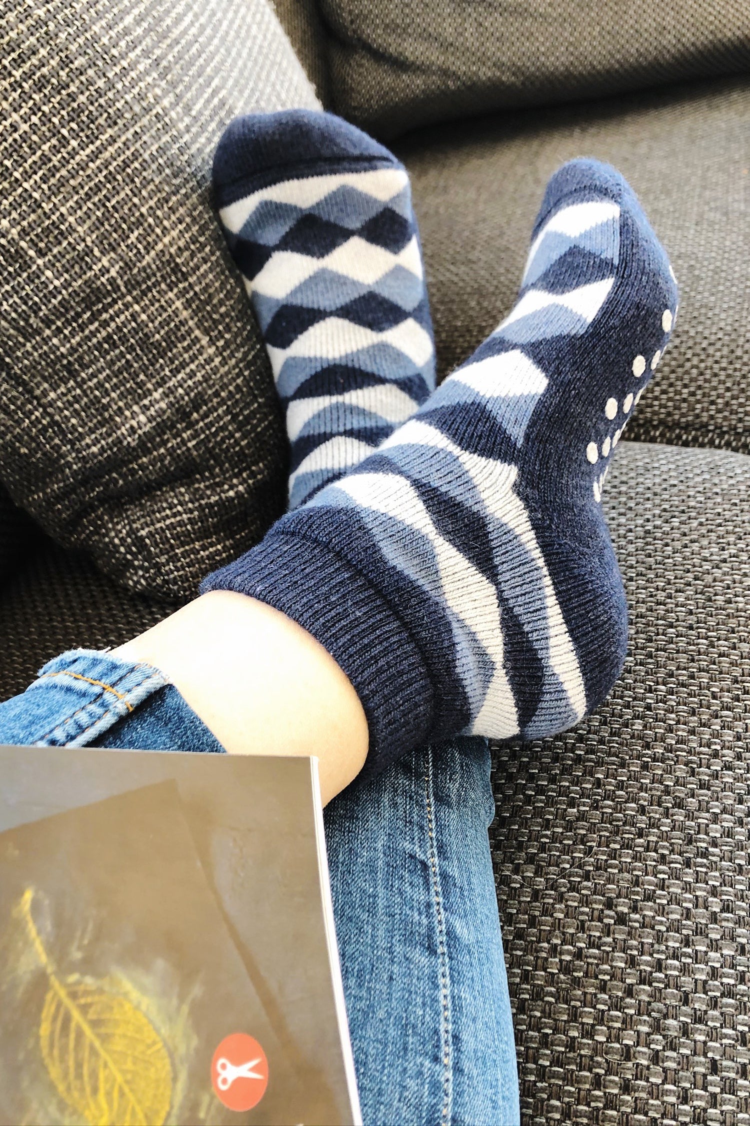 Überziehsocken - Kuschelsocken Kaschmir, luxuriöse Wärmesocken mit rutschfesten Sohlen.