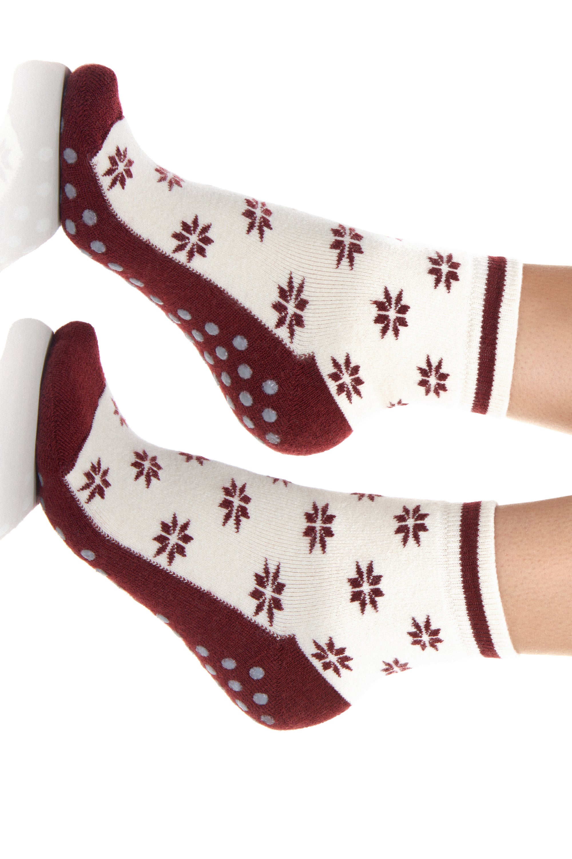 Überziehsocken - Überdinger kleiner Stern, flauschige Angorawolle mit Rutschstoppern.